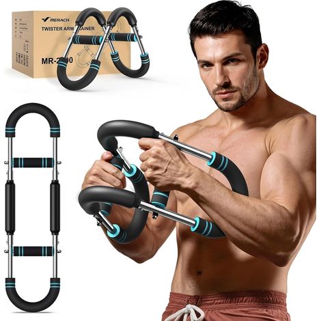 Power Twister mit 3 Widerstand, Brusttrainer Herren 40 KG, Verstellbares Twister Armtrainer für Krafttraining Homegym, für Arme, Brust, Schultern und Rücken