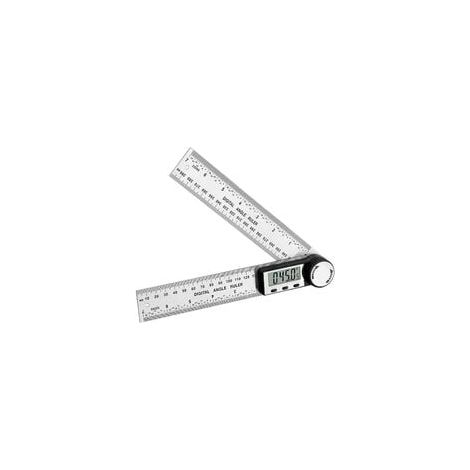2-in-1 Digitaler Winkelmesser/Winkelmesser mit Halte-/Umkehrfunktion, Nullpunktumkehr, 200 mm Winkelmessgerät aus Edelstahl mit LCD-Anzeige (mm/Zoll) für Holzbearbeitung und Bauwesen (1/5)