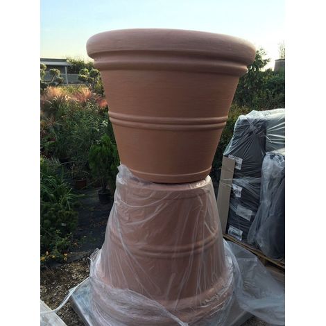 Vase rotatif en résine Rond Jesolo 110 Vasar Telcom grand format (1/2)