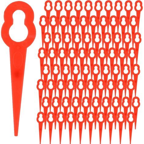 Confezione da 100 lame di ricambio in plastica – per tagliabordi Einhell BG-CT 18 Li / RG-CT 18/1 Li / GE-CT 18 Li – 76 mm (1/5)