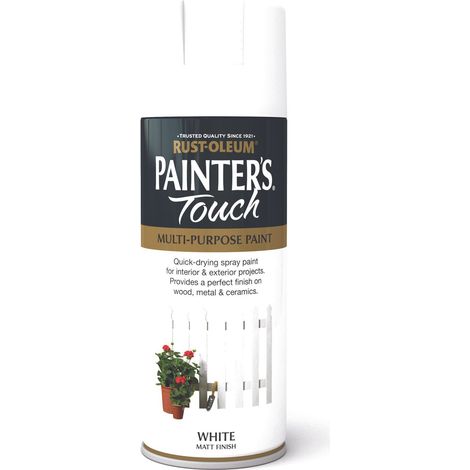 Rust-Oleum Painter’s Touch Spray Paint 400ml Matt - White