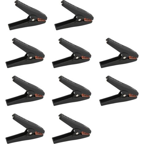 J.60058 Pinces de test électriques isolées pour chargeur de batterie, pour voiture, bateau et appareils électroniques 1000 V/30 A, noir (1/5)