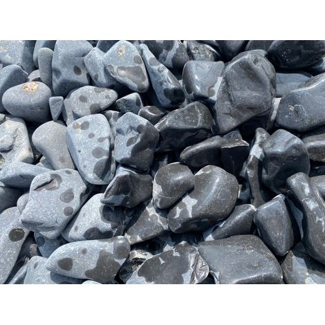 Canto rodado Negro Grafito / Saco 20 kg. / 40-60 mm (1/5)