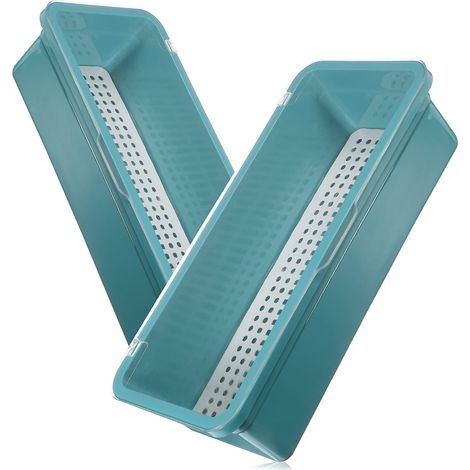 Lot de 2 boîtes de rangement pour couverts de cuisine, tiroir, cuisine, rangement de tiroirs (1/5)