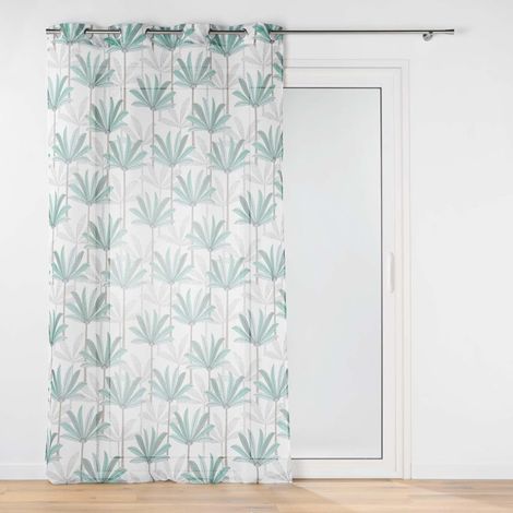 Panneau a oeillets 140 x 240 cm voile sable imprime oasis Sans (1/4)