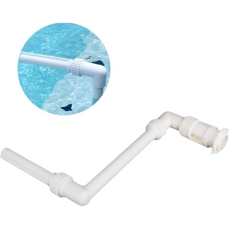 Fontaine de Piscine Kit PVC 1.5in Thread - 3 Pièces Jet Fontaine Cascade Réglable Sans Pompe Additionnelle pour Piscine Enterrée/Jardin Installation Facile pour Décoration Paysagère et Réduction Tem (1/5)