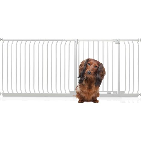 Bettacare Elite Pressure Dog Gate, 189cm - 198cm, Matt White, Pressure Fit Pet Gate for Dog and Puppy