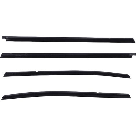 Jeu de bandes d'étanchéité pour vitres de voiture, 4 pièces, remplacement pour Tacoma Double cabine 2005-2015 68161-04050, fournitures en caoutchouc résistantes aux intempéries (1/5)