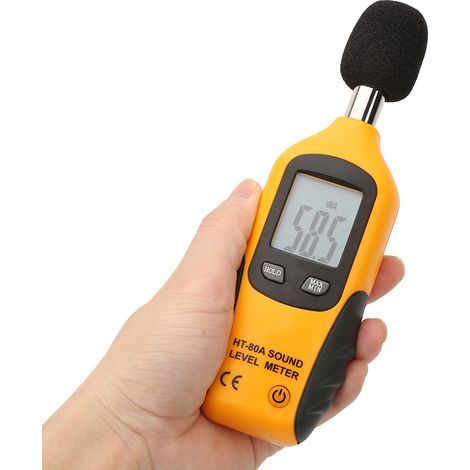 HT-80A Geräuschpegelmesser mit LCD-Anzeige, Schallpegelmesser 30–130 dB (1/5)