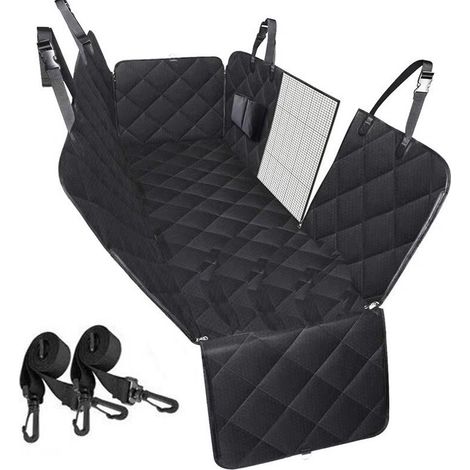 Housse De Siege Arriere Pour Chien - Impermeable 600D Oxford - Fenetre En Maille Respirante - Universelle Voiture Berline Break SUV - 1 Piece (1/5)