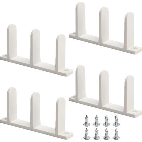 Guide de sol pour porte coulissante blanc (1/5)