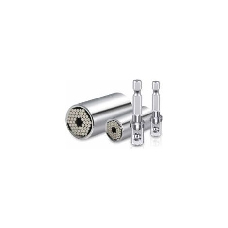 -Universeller Steckschlüsselsatz 7-19 mm 11-32 mm Bohrersteckschlüssel, Multifunktionswerkzeug, Hand-Universal-Steckschlüssel, Gator Grip - Crezuo (1/3)