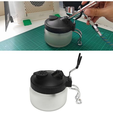 Multifunktionale Reinigungsschale mit Airbrush-Halterung, ideal zur Reinigung von Airbrushes, die in der Automobillackierung verwendet werden (6101) (1/5)