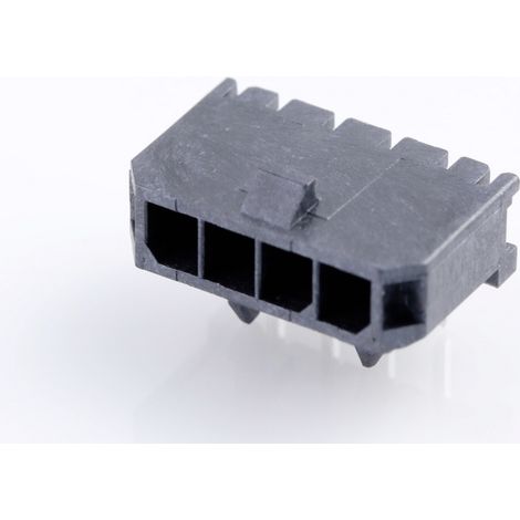 Molex Einbau-Stiftleiste (Standard) Polzahl Gesamt 4 Rastermaß: 3 mm 436500400 1 St. Tray