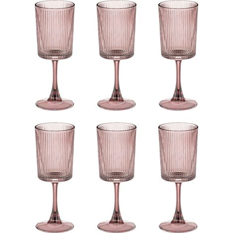 Mica Decorations Verre à vin Rose H19xl7xL7cm