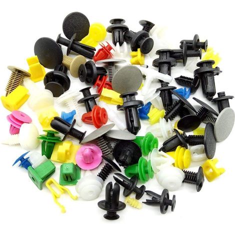 100 grapas plastico,clips de plastico de carroceria coches universal,remaches