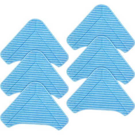 Lntyq Tampons de rechange triangulaires pour balai à vapeur PurSteam ThermaPro Elite 12 en 1 et compatibles avec le nettoyeur vapeur à roulettes PureClean XL (6 paquets) (1/5)