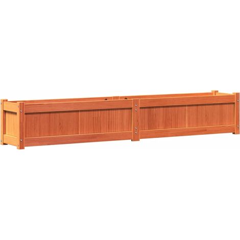Maison Exclusive - Fioriera Giardino Marrone Cera 180x31x31 cm Legno Massello Pino