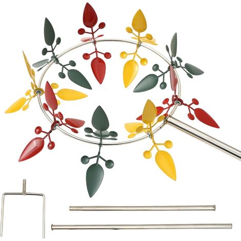 für den Garten dreifarbige Outdoor Windspiele mit Pfahl
