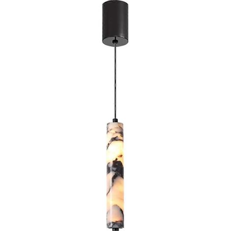 Suspension en pierre naturelle, lampe de chevet haut de gamme, lustre LED, décoration de salon, luminaires suspendus (1/5)