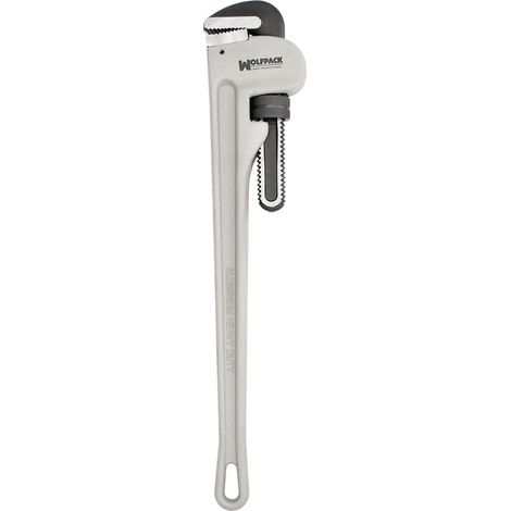 WOLFPACK LINEA PROFESSIONAL - Stillson Heavy Duty Aluminium 24" Pipe Wrench, Plumbing Wrench, Pipe Wrench, Faucet Wrench.