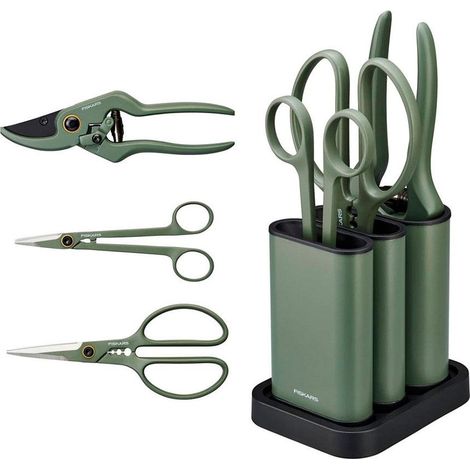 Fiskars Ergonomisches Gartenwerkzeugset aus Edelstahl