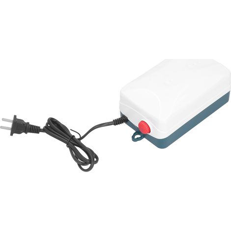Pompe à oxygène aquarium double sortie silencieuse pompe à air bac poissons 4.5W aquaculture CN220V (1/5)
