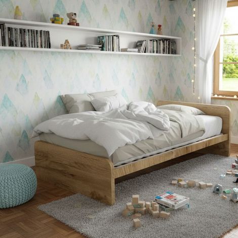 Letto una piazza e mezza con rete, ideale per camerette - Quercia