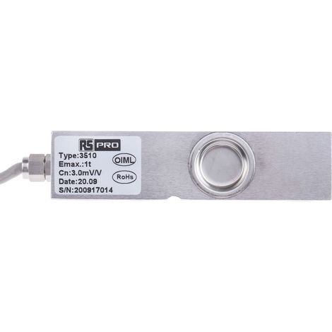 Cellule de Charge RS PRO par Compression 1000kg, 130 x 31,8 x 31,8 mm ( Prix pour 1 ) (1/4)