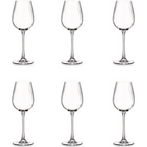 Lot de 6 verres à pied en cristallin 40cl, ASTRAL (1/4)