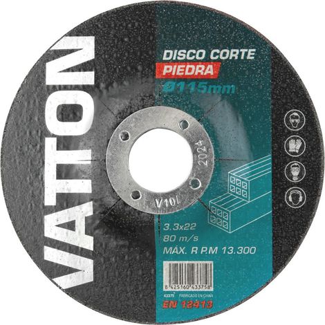 Disco de Corte para Piedra 115 mm VATTON: Durabilidad y Precisión