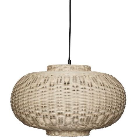 Leuchte hubsch chand ellipse Rattan 43 cm Durchmesser 45 cm