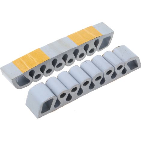 Range-câble RS PRO 7 Ouvertures, 25 x 150mm Autoadhésif Gris ( Prix pour Sachet de 3 )