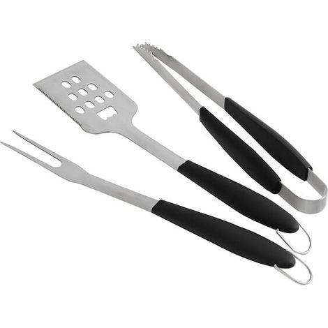 Le Marquier Set 3 Utensili in Acciaio Inox – Set Attrezzi Cucina Professionali per Plancha e BBQ