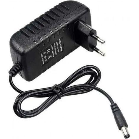 V-TAC Kunststoff-Netzteil 30W 12V 2,5A Plug&Play Klinke 2.1 Schwarz 1,2m Kabel IP44