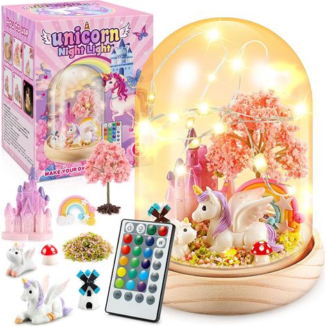 Veilleuse Créative pour Enfants, 16 Couleurs + 4 Modes D'éclairage, Cadeau Licorne pour Les Filles de 3 à 10 Ans (1/5)