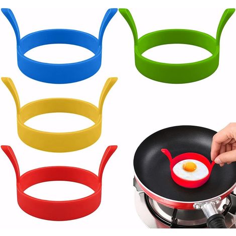4er-Pack Spiegeleiformen, 8 cm, Silikon-Antihaft-Omelettform (1/5)