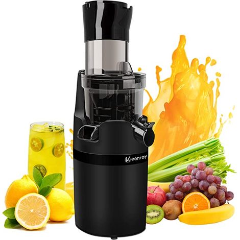 Keenray EL18 Slow Juicer, schwarz, 200 W