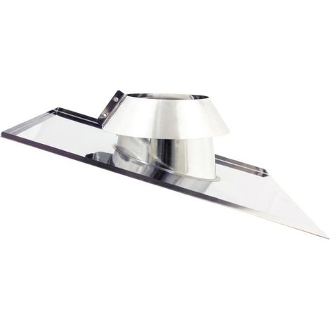 MAKA Faldale Inclinato 10-30° Canna Fumaria Doppia Parete Inox Ø 80 mm (esterno 100) (1/5)