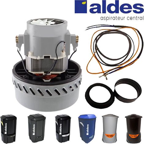 Atepac – Moteur 1400W pour centrales ALDES C.Cleaner, C.Booster, C.Power – Diamètre 14.5 cm – Orifice entrée d’air 4.5 cm – Hauteur 17.5 cm