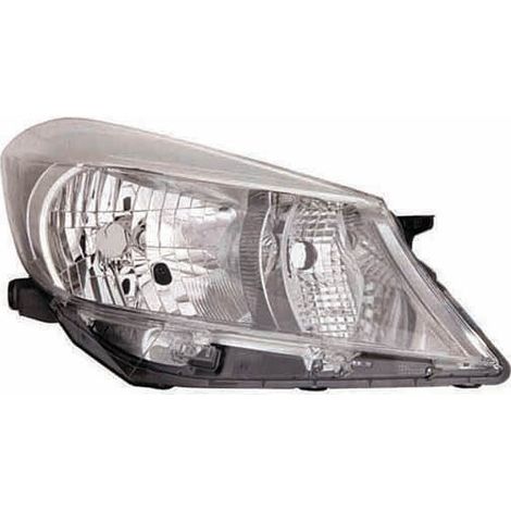 Phare avant droit H4 fond chromé Toyota Yaris 3 phase 1 2011-2014