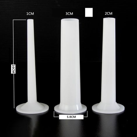 Replacement sausage stuffing tubes - 3 sizes 1/2/3 cm diameter for meat grinder - 18 cm, 3R65Q502VH1RI0X6695FY00