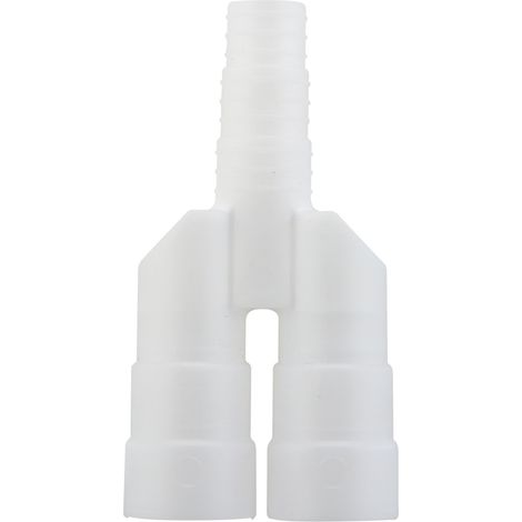 Zenitech – Raccord universel tubes condensats en Y goulotte clim – IP40 – IK08 – PVC rigide autoextinguible – Résistance thermique jusqu'à 70°C
