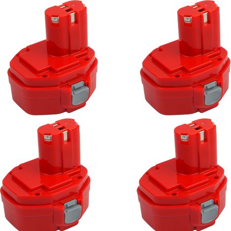 4x 14.4V 4.8Ah Ni-MH Batterie pour Makita PA14 1420 1422 1433 1434 1435 1435F 192600-1 193985-8 192699 193157-5 193158-3 Makita 1051D 4033D 5094D 6280D 8280D JR140D ML140 UB140D (1/5)