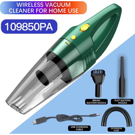 Aspirateur Portable Sans Fil - 120 W - Autonomie 30 Min - Filtre Lavable - Pour Voiture et Intérieur - 0,5 kg (1/2)