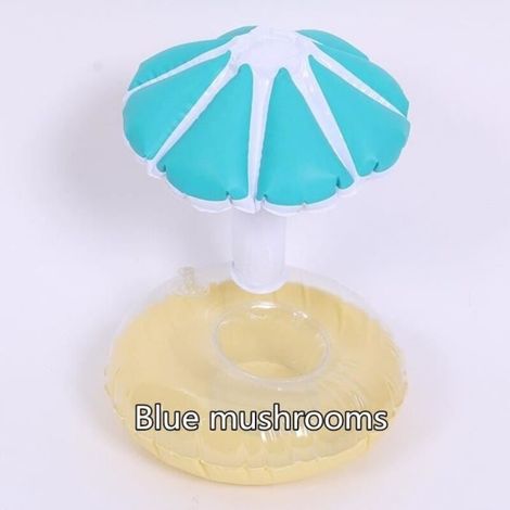 Parapluie Porte-gobelet sous-verres gonflables gobelets à boisson flottante Vert (1/4)