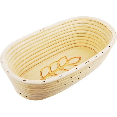 Cesta de rat谩n para fermentar masa de pan, 1 kg / 26x13x9 cm (1/5)