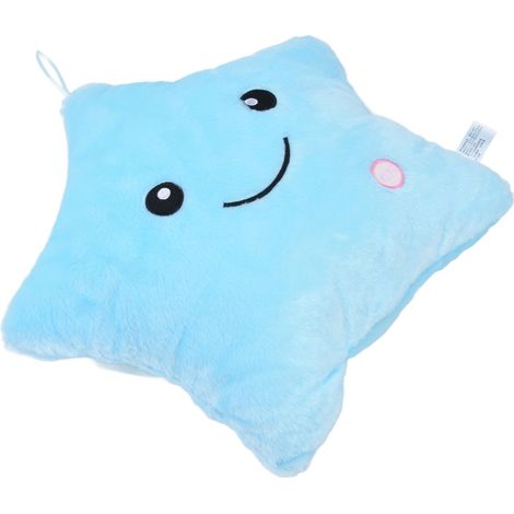 Oreiller lumineux en forme d'étoile, peluche douce brillante pour décoration fête ou quotidienne (1/5)