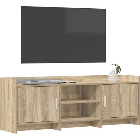 Mobile TV Armadietto TV Mobile Porta TV 130 x 33 x 47 cm Rovere Sonoma Legno ingegnerizzato (1/5)