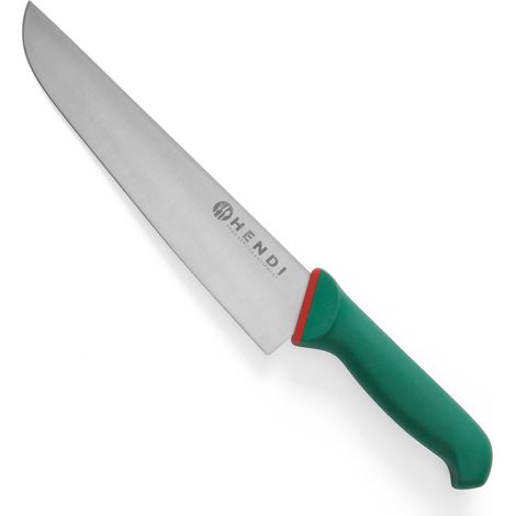 Cuchillo de cocina universal Green Line para cortar, longitud 400 mm - Hendi 843956